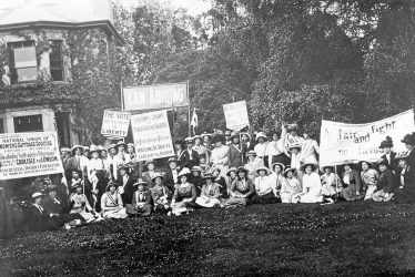 Stratford upon Avon.  Suffragettes