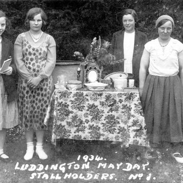 Luddington.  May Day, stall holders