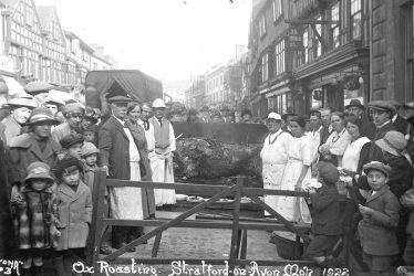 Stratford upon Avon.  Mop, ox roasting