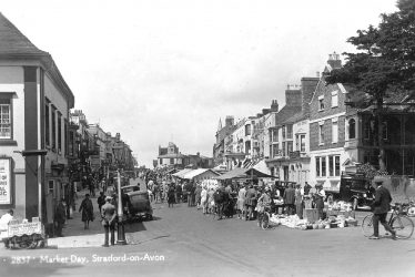 Stratford upon Avon.  Market Day