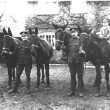 Long Itchington.  Soldiers with mules