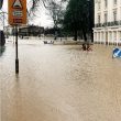 Leamington Spa.  Parade, floods