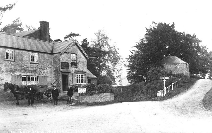 The Three Horse Shoes Inn, Princethorpe.  1905 |  IMAGE LOCATION: (Warwickshire County Record Office)