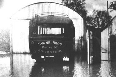 Atherstone.  Evans Bros. Bus