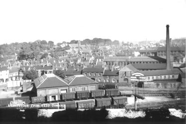 Atherstone.  Town from Silo Tower