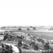 Atherstone.  Road and railway on the outskirts of the town