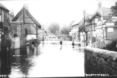 Polesworth.  Bridge Street, floods