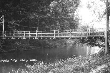 Studley.  Castle suspension bridge