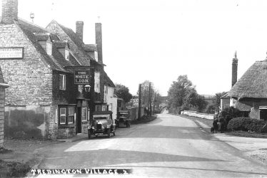 Tredington.  Road leading out of the village
