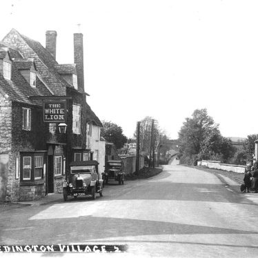 Tredington.  Road leading out of the village