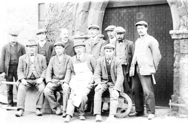 Tysoe.  Group of artisans with the vicar