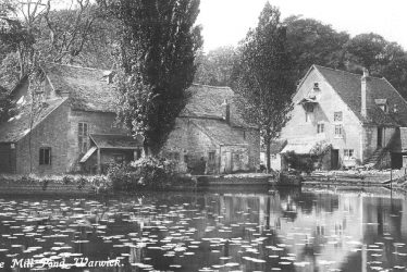 Warwick.  Guy's Cliffe Mill, Mill Pond