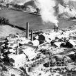 Stockton.  Aerial view of cement works