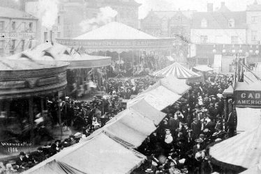 Warwick.  Market Place, Mop fair