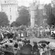 Warwick.  Castle, garden party