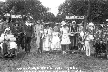 Welford on Avon.  Fancy dress parade at fete