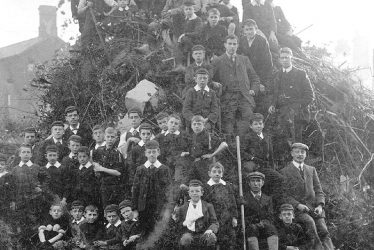 Wellesbourne.  School Bonfire