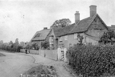Weston under Wetherley.  Village scene