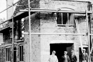 Whichford.  Rebuilding the Post Office