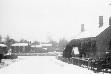Whichford.  Snow