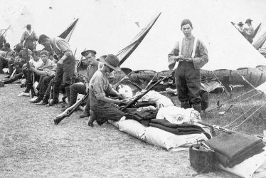 Warwickshire Yeomanry.  Camp