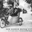 New Hudson Motor Cycles in a Leafy Lane.