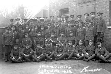 Royal Warwickshire Regiment.  15 Platoon, D company