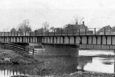 Whitacre, Nether.  Railway bridge over the river [Blythe?]