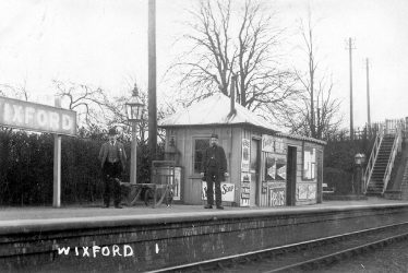 Wixford.  Railway Station, staff