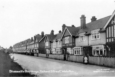 Wolston.  School Street, Bluemell's Buildings