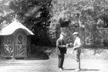 Wolverton.  Rector and his gardener