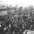 Atherstone.  Long Street, showing crowd