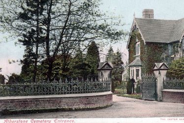 Atherstone.  Entrance to Cemetery