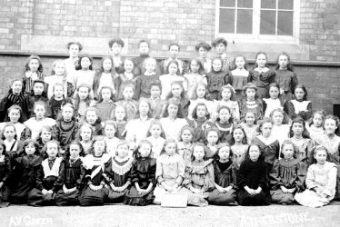 Atherstone.  School group