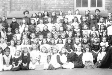 Atherstone.  School group