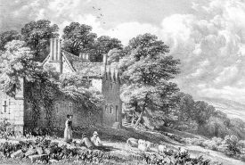 Remains of  Hartshill Castle.  1800s |  IMAGE LOCATION: (Warwickshire County Record Office)