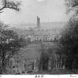 Atherstone.  View of the town from The Outwoods