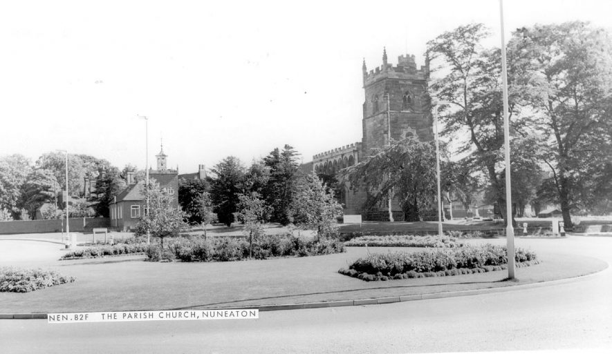 The  Parish Church at Nuneaton.  1960s |  IMAGE LOCATION: (Warwickshire County Record Office)
