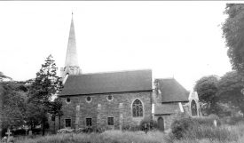 Water Orton church.  1960s |  IMAGE LOCATION: (Warwickshire County Record Office)