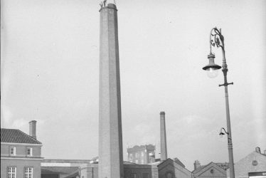 Nuneaton.  Demolition of chimney