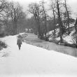 Nuneaton.  Oxford Canal, Griff Hollows, frozen canal