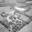 Arbury.  Aerial view of Arbury Hall