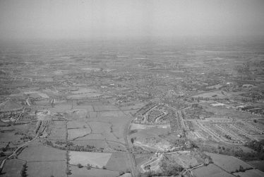 Nuneaton.  Aerial view over Hill Top