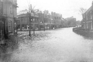 Nuneaton.  Attleborough Road during floods