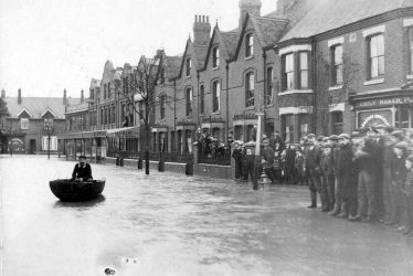Nuneaton.  Attleborough Road during floods