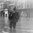Nuneaton.  Market Place, during floods