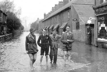 Nuneaton.  Dugdale Street, during floods