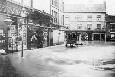 Nuneaton.  Bridge Street, during floods