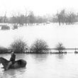 Nuneaton.  Riversley Park, during floods