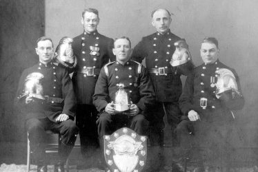 Nuneaton.  Group of firemen
